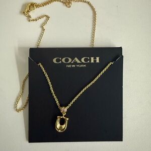Coach Gold-Tone Pendant Necklace